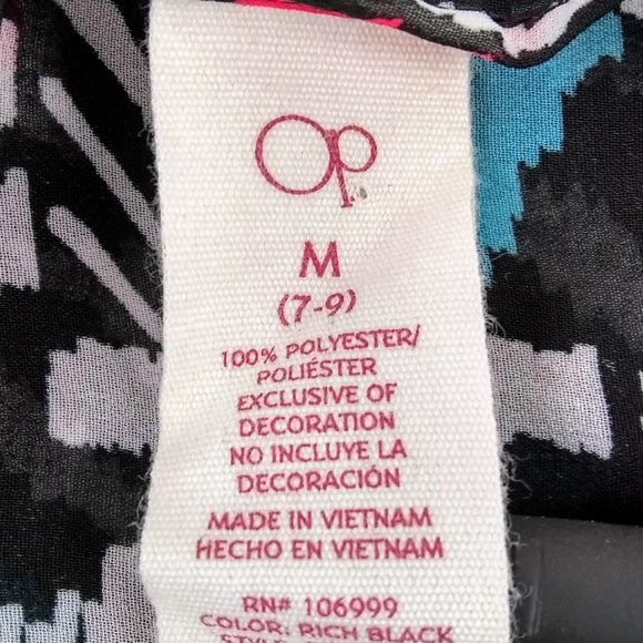 OP Women's Kimono with Fringe Bottom Size M (7-9) - Picture 4 of 5